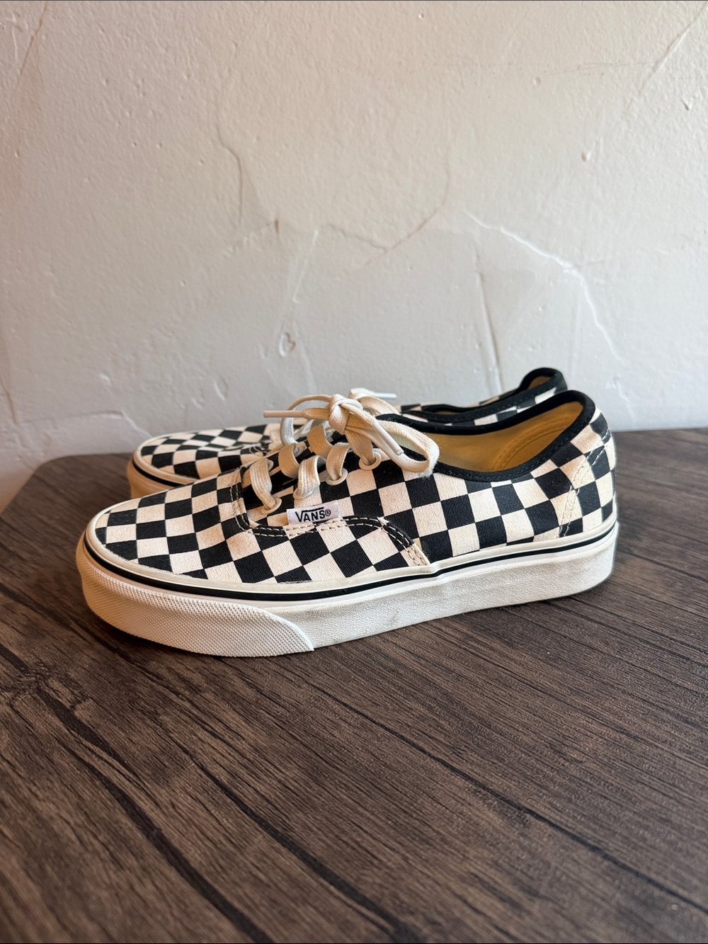Vans Black & White Checkerboard Low-Top Sneakers